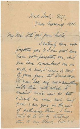 Lot #738 John Burroughs Handwritten Letter Signed - Image 1