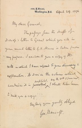 Lot #416 George Bancroft - Image 1