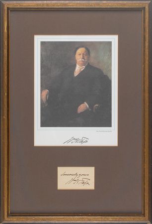 Lot #188 Calvin Coolidge and William H. Taft Signatures - Image 1