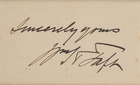 Lot #188 Calvin Coolidge and William H. Taft Signatures - Image 2