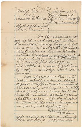 Lot #303 Dodge City: Dodge City’s lawmen legends—Masterson, Tilghman, and Bassett - Image 1