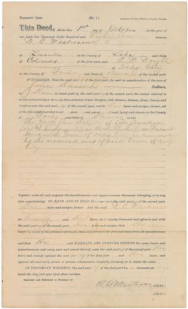 Lot #303 Dodge City: Dodge City’s lawmen legends—Masterson, Tilghman, and Bassett - Image 2