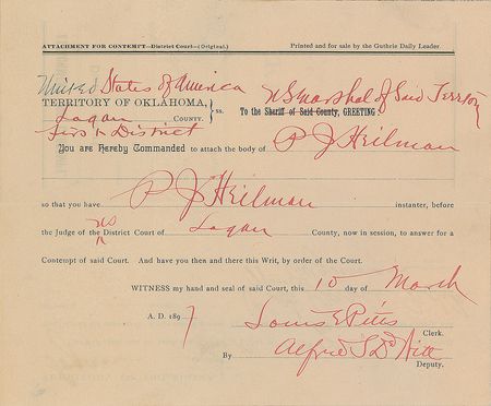 Lot #303 Dodge City: Dodge City’s lawmen legends—Masterson, Tilghman, and Bassett - Image 3