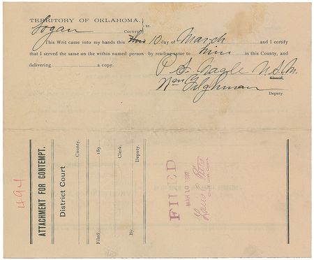 Lot #303 Dodge City: Dodge City’s lawmen legends—Masterson, Tilghman, and Bassett - Image 4