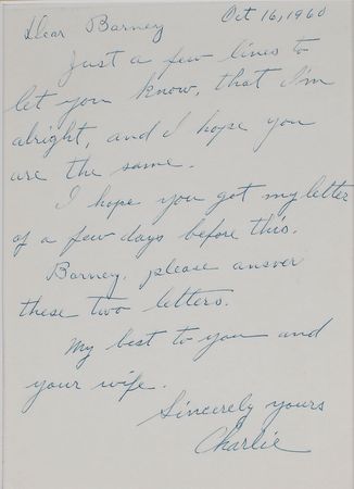 Lot #320 Lucky Luciano: Scarce letter from the Mafia?s notorious boss - Image 2