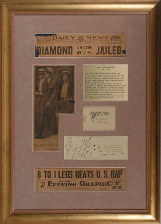 Lot #319 Jack ‘Legs’ Diamond Thanksgiving Card - Image 1