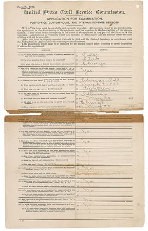 Lot #1028 Knute Rockne: Saving up to attend Notre Dame, Rockne completes a lengthy postal clerk exam - Image 5
