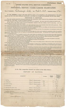Lot #1028 Knute Rockne: Saving up to attend Notre Dame, Rockne completes a lengthy postal clerk exam - Image 6