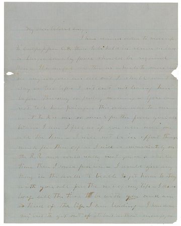 Lot #532 Williams Carter Wickham: ?The Yankees are withdrawing a large portion, if not the whole of their forces from before Fredericksburg? - Image 1