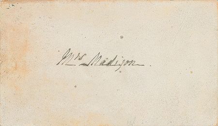 Lot #14 Dolley Madison Signature