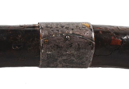 Lot #1029 Notre Dame: Introduced by Knute Rockne, the long-forgotten Notre Dame-Northwestern Shillelagh Football Trophy - Image 2