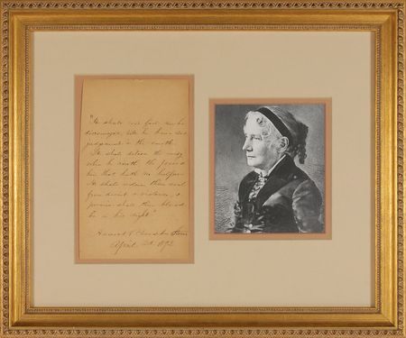 Lot #4035 Harriet Beecher Stowe