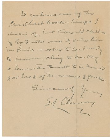 Lot #4037 Samuel L. Clemens - Image 2