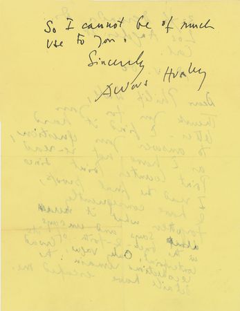 Lot #4024 Aldous Huxley - Image 2