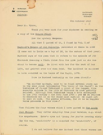 Lot #4132 Rudyard Kipling - Image 1