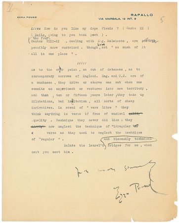 Lot #4112 Ezra Pound - Image 5