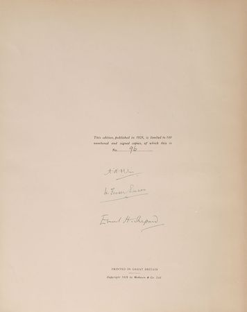 Lot #4135 A. A. Milne - Image 1