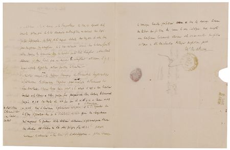 Lot #443 Auguste de Marmont Signed Document and Handwritten Letter Signed - Image 3