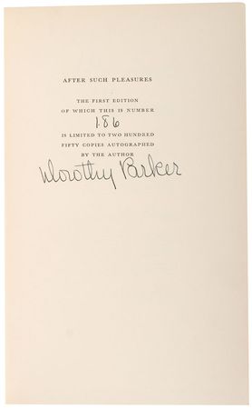 Lot #559 Dorothy Parker Book - Image 1
