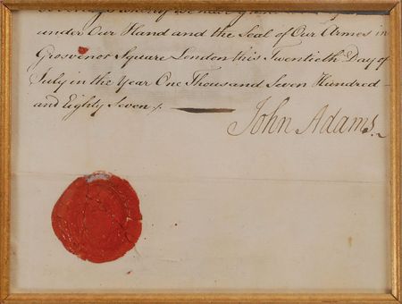 Lot #6 John Adams Partial Signed Document - Image 2