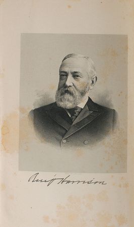 Lot #70 Benjamin Harrison: Exceedingly rare Seventieth Indiana special signed edition - Image 1
