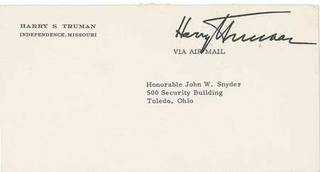 Lot #219 Harry S. Truman Typed Letters Signed - Image 4