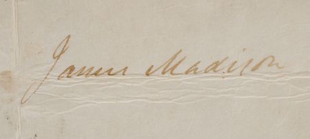 Lot #11 James Madison Signed Document - Image 2