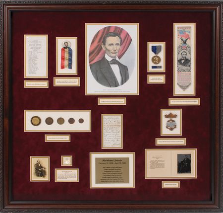 Lot #51 Abraham Lincoln: Exceptional 1863 endorsement for a Union soldier—plus original Lincoln hair clippings and campaign memorabilia - Image 1