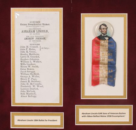 Lot #51 Abraham Lincoln: Exceptional 1863 endorsement for a Union soldier—plus original Lincoln hair clippings and campaign memorabilia - Image 3