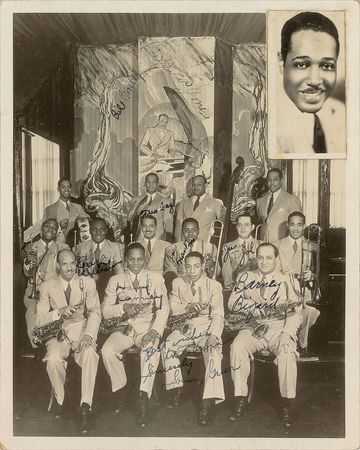 Lot #593 Duke Ellington Band Signed Photograph - Image 1