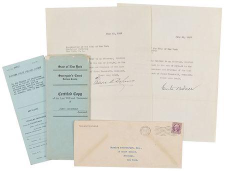 Lot #88 Franklin D. Roosevelt Signed Document - Image 2