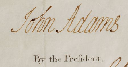 Lot #5 John Adams: Gorgeous ship’s pass for a New Bedford vessel - Image 2