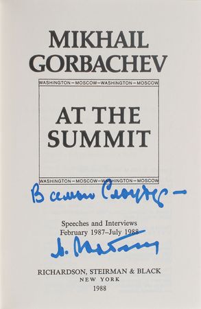 Lot #368 Mikhail Gorbachev Book - Image 1