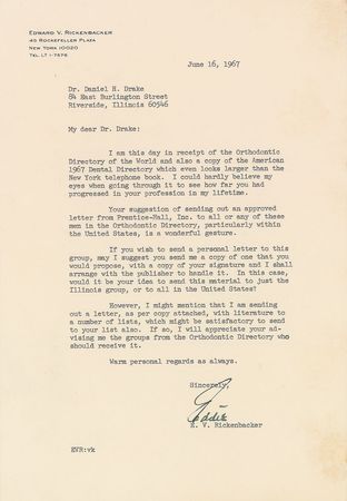 Lot #435 Eddie Rickenbacker Typed Letter Signed - Image 6