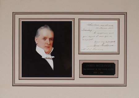Lot #47 James Buchanan Handwritten Letter Signed - Image 2