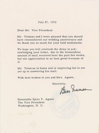 Lot #220 Bess Truman - Image 3