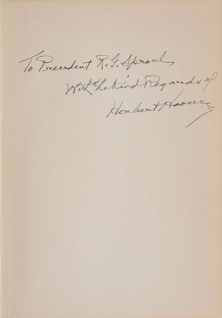 Lot #213 Herbert Hoover Typed Letter Signed and Book - Image 3