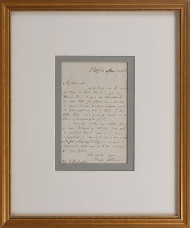 Lot #43 Millard Fillmore Handwritten Letter Signed - Image 2