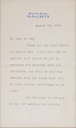 Lot #204 Benjamin Harrison - Image 2