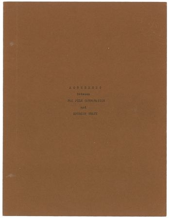 Lot #770 Spencer Tracy Signed Document - Image 2