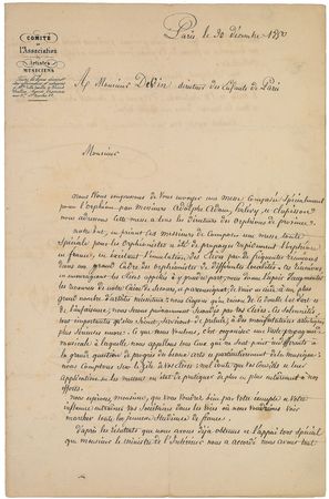 Lot #569 Hector Berlioz Signed Letter - Image 1