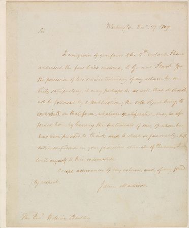 Lot #10 James Madison: Honoring the Revolution’s