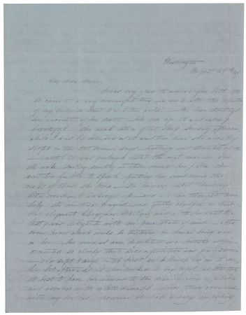 Lot #16 Dolley Madison: Mary Cutts Handwritten