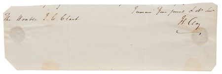 Lot #27 John Quincy Adams and Millard Fillmore: Impressive congressional collection highlighted by two presidents - Image 3