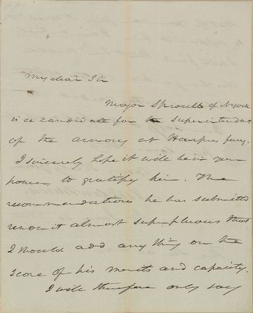 Lot #31 Martin Van Buren: Recommendation for a