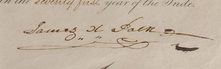 Lot #38 James K. Polk: Recognition for an impressive defense of Fort Texas against the onslaught of Mexican forces - Image 2