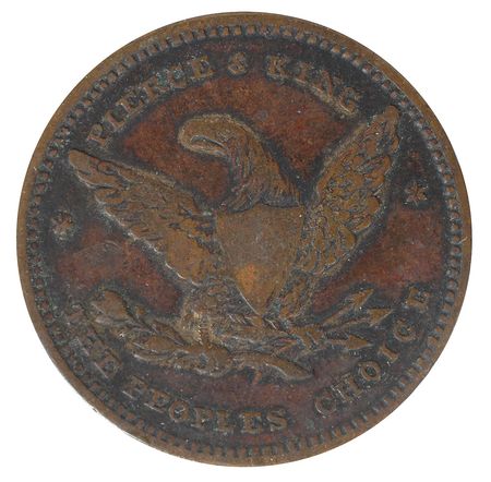 Lot #143 Franklin Pierce Campaign Tokens - Image 1