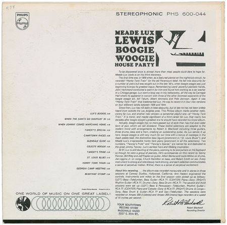 Lot #633 Meade Lux Lewis - Image 2