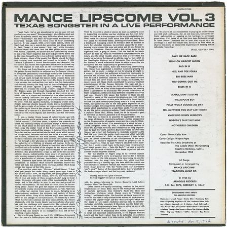 Lot #634 Mance Lipscomb - Image 1