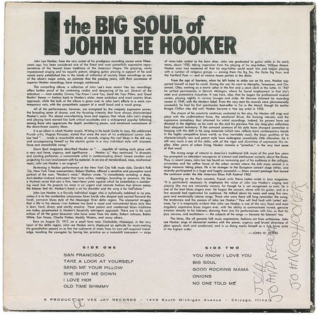 Lot #628 John Lee Hooker Album - Image 1